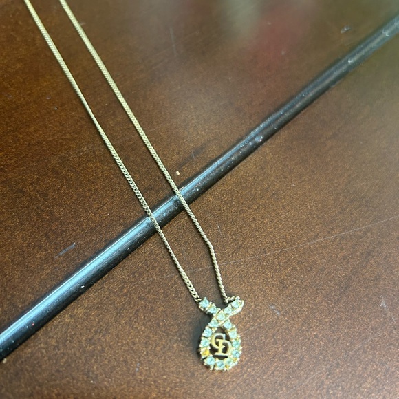 DIOR 💕Necklace GUC Vintage Pendant - Picture 3 of 13